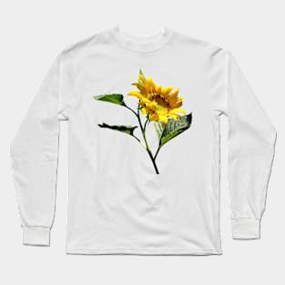 Profile of a Sunflower Long Sleeve T-Shirt